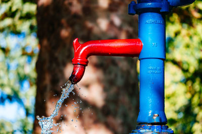 Close-up of water well