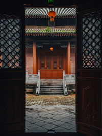 Exterior of temple building