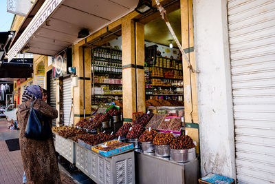 View of store for sale in market