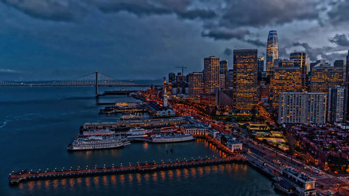 San diego california skyline at night