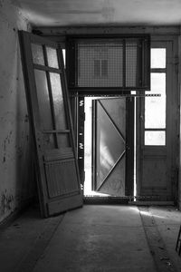 Interior of abandoned building