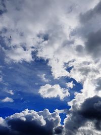 Low angle view of clouds in sky