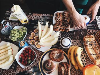 Cropped image of woman preparing food