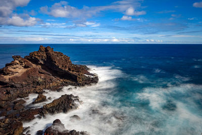 Scenic view of sea against sky