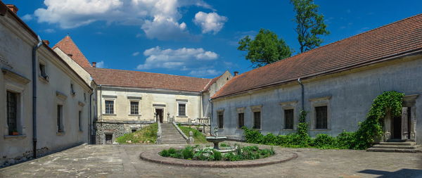Svirzh, ukraine 10.07.2021. svirzh castle in lviv region of ukraine on a sunny summer day