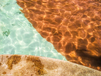 High angle view of swimming pool