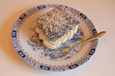 Close-up of dessert in plate