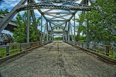 Bridge against trees