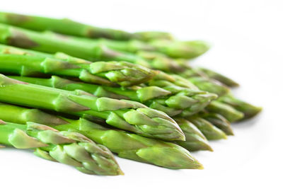 Close-up of green leaves on table