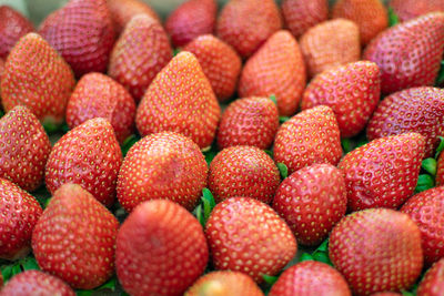 Full frame shot of strawberries