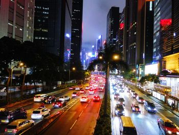 City street at night