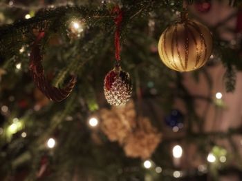 Close-up of christmas decorations