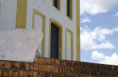 Low angle view of building against sky