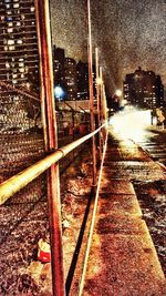 Railroad tracks in winter