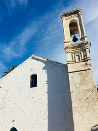 Low angle view of building against sky