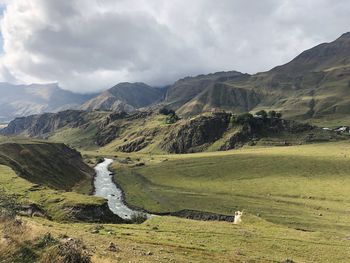 Scenic view of landscape against sky