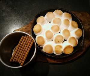 Close-up of served food