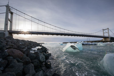 Highway 1 crossing jökulsárlón