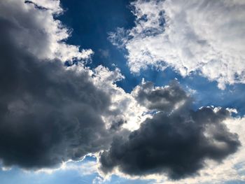 Low angle view of clouds in sky