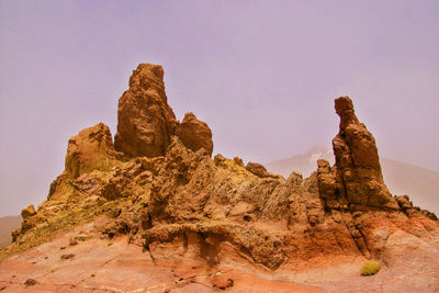 Roques de garcia in the teide national park on tenerife