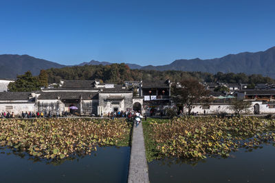 Nanhu scenery in hongcun, anhui