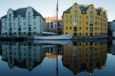 Art nouveau town reflection