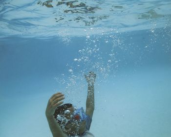 Woman in water