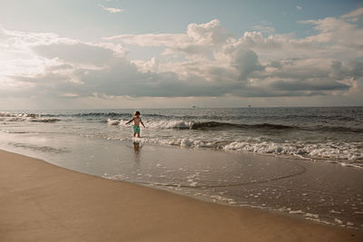 Boy on beach on vacation