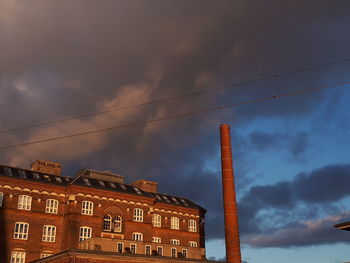 Low angle view of buildings against sky