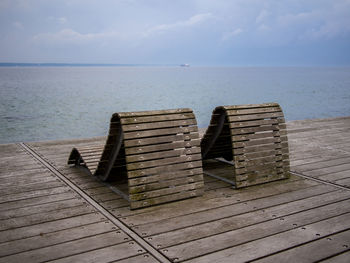 Pier on sea