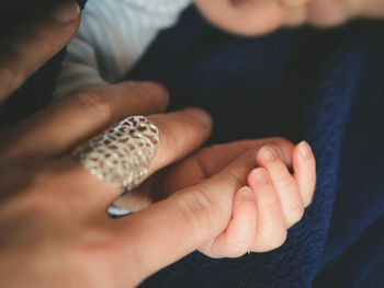 Close-up of human hand