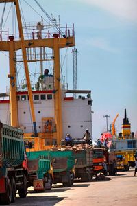 View of construction site against sky