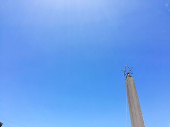 Low angle view of blue sky