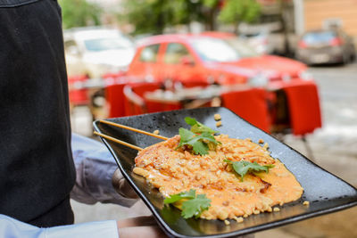 Directly above shot of food on table