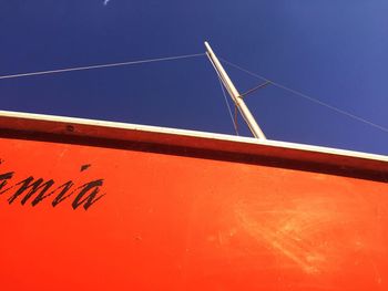 Close-up low angle view of blue sky