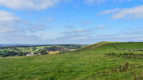 Scenic view of landscape against sky