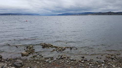 Scenic view of sea against sky