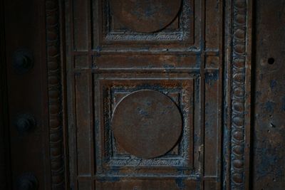 Close-up of wooden door