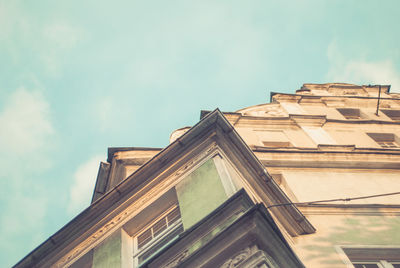 Low angle view of building against sky