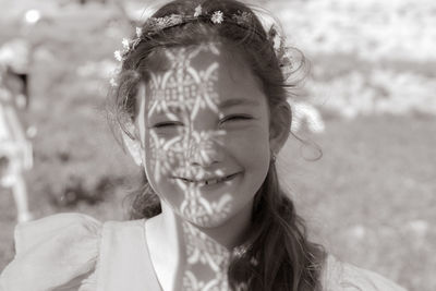 Portrait of a smiling young woman