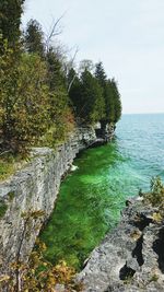 Scenic view of sea against sky