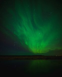 Scenic view of star field against sky at night