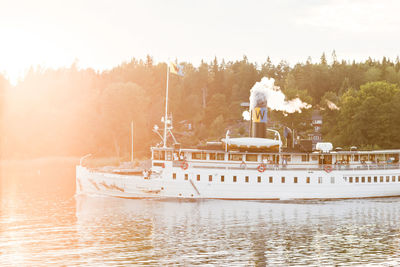 Steamboat on lake