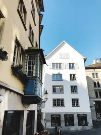 Low angle view of buildings against sky