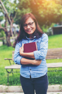 Portrait of a smiling young woman