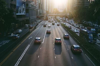 Traffic on road