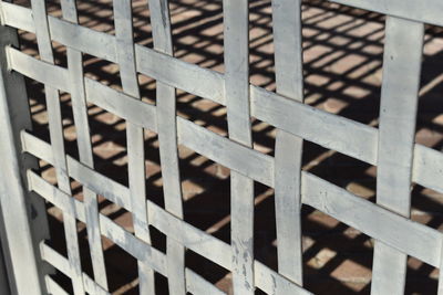 Full frame shot of metal fence