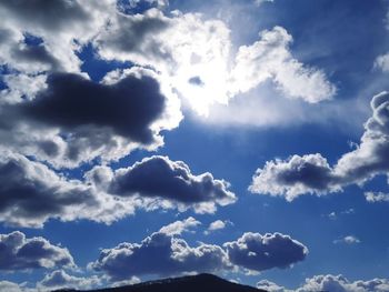 Low angle view of clouds in sky