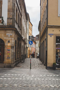 Street amidst buildings in city