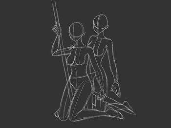 Close-up of painting against black background